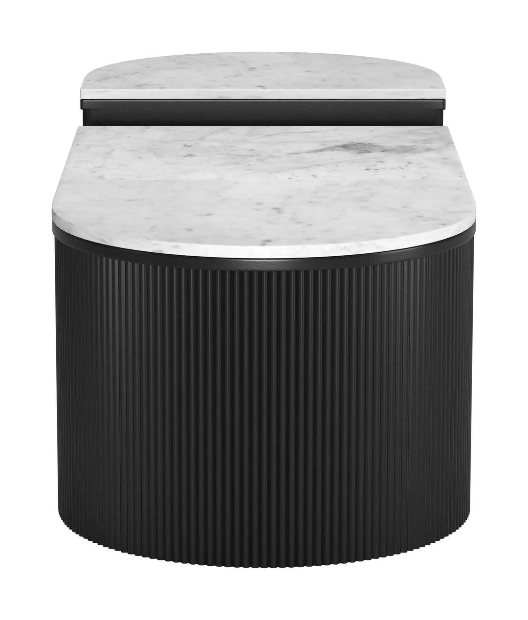 Ormara Coffee Table Set White & Black