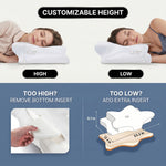 Bamboo memory foam pillow size diagram showing 36-inch width and 20-inch height