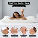 Couple pillow-fight scene with Sound Sleep Every Night headline above six sleeping-position photos