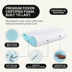 Couple pillow-fight scene with Sound Sleep Every Night headline above six sleeping-position photos