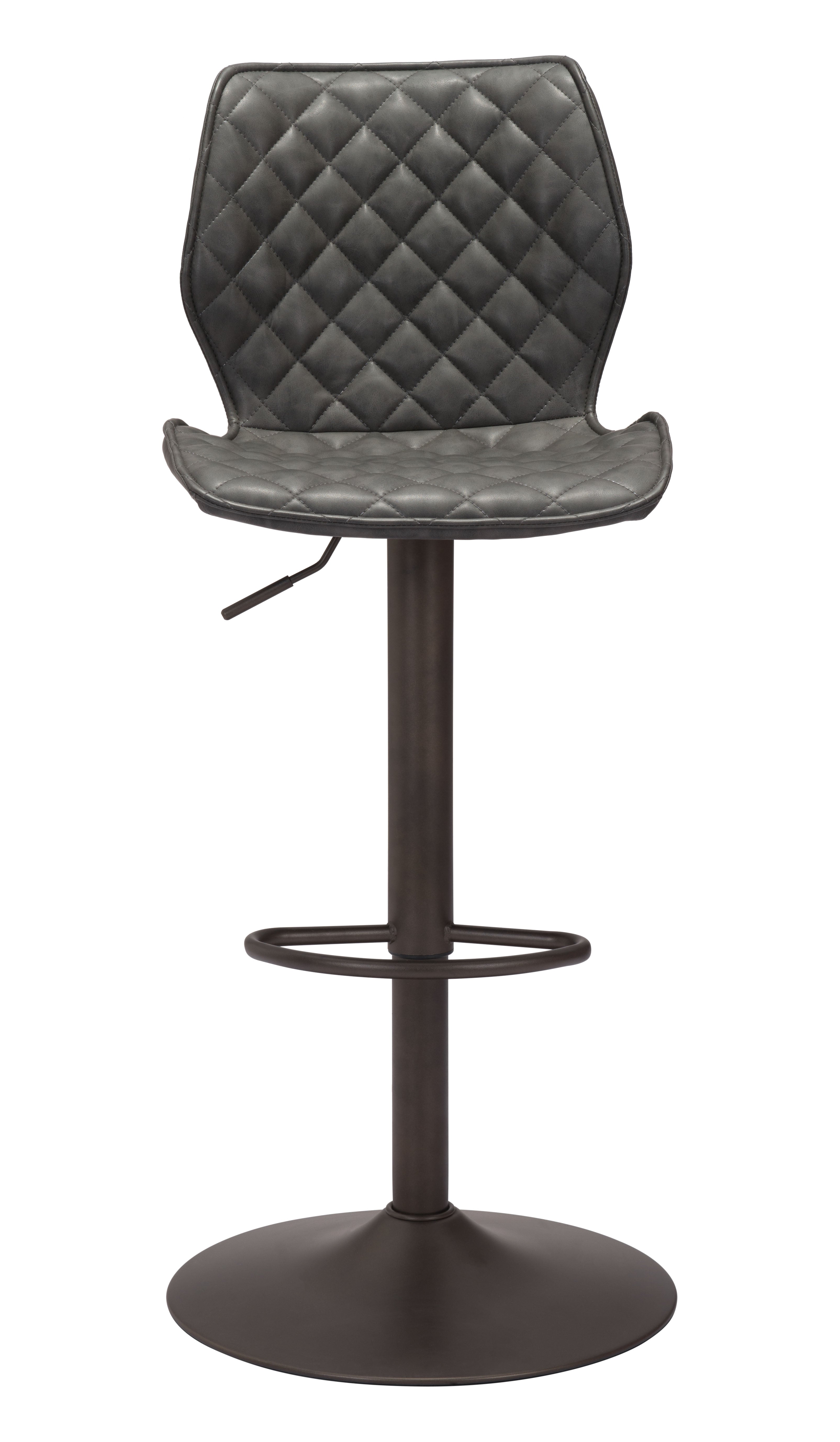 Seth Barstool Vintage Gray & Dark Bronze