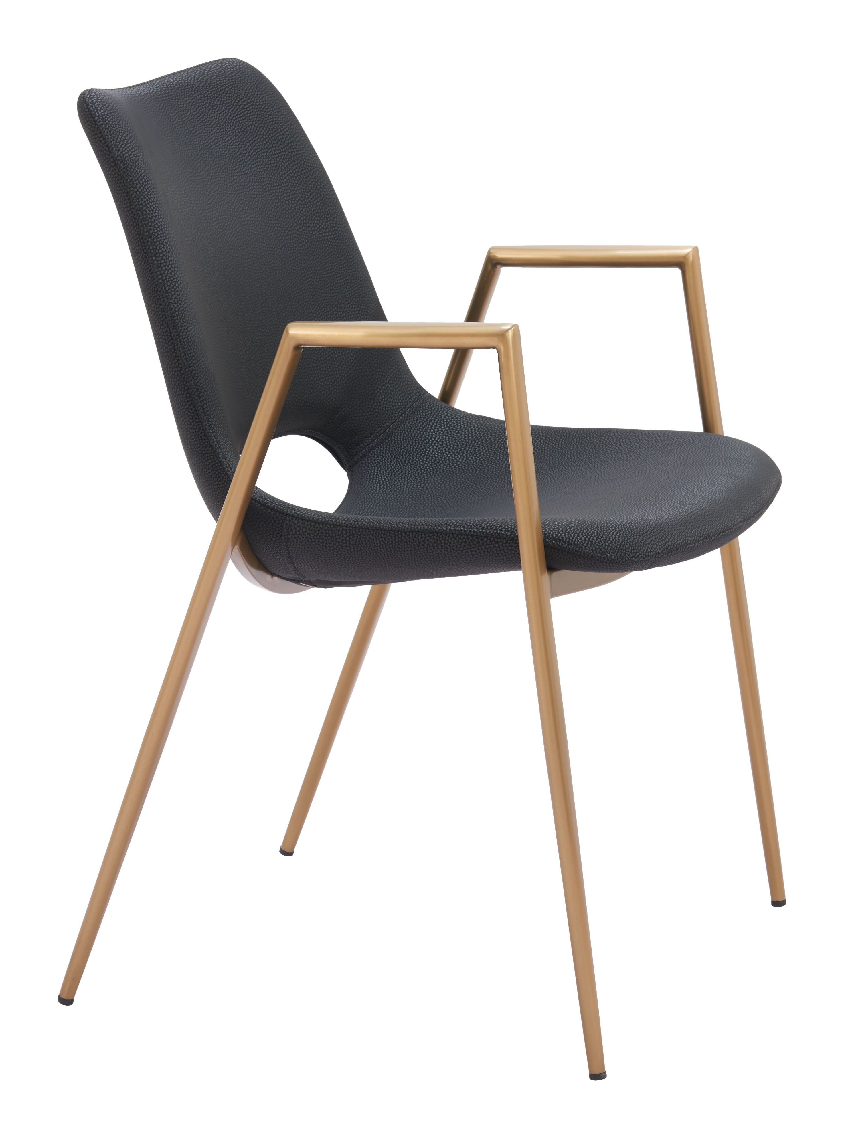 Desi Dining Chair Black & Gold