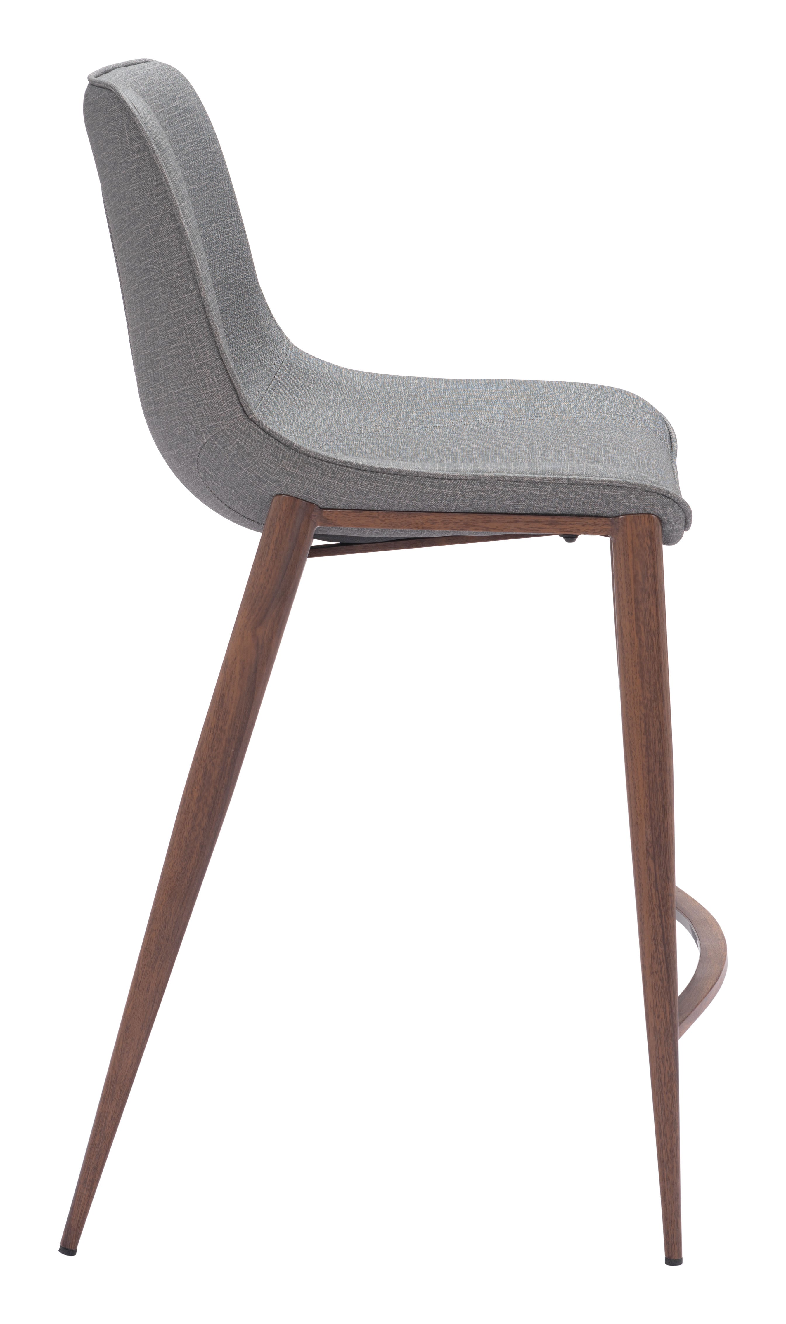 Magnus Counter Stool Slate Gray & Walnut