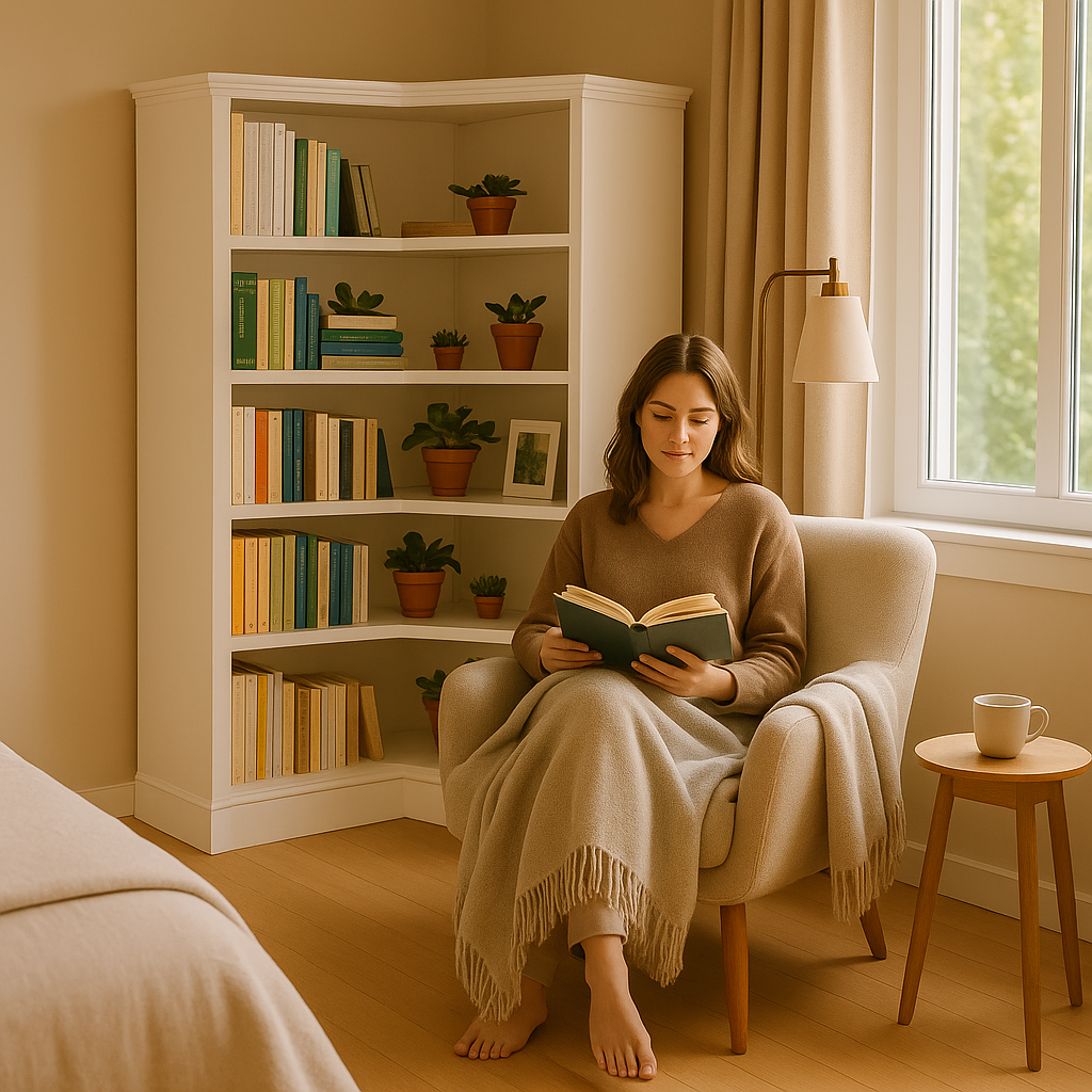 Premium 5-Tier Corner Bookshelf - Essential Storage Solution for Modern Living