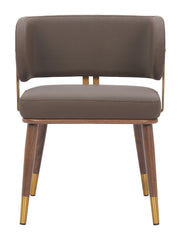 Brew Dining Chair Brown & Walnut