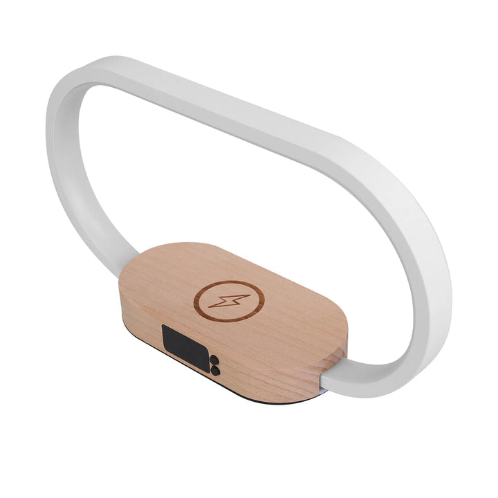 SyncLite Touch Bedside Lamp – Clock, Wireless Charger & Dimmable LED Nightstand Light