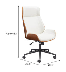 Flex High Back Office Chair White