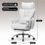 Big and tall office chair dimensions with 550 lb weight capacity and adjustable height