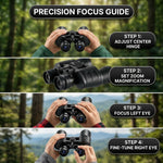Step-by-step guide to adjusting binocular focus and diopter settings