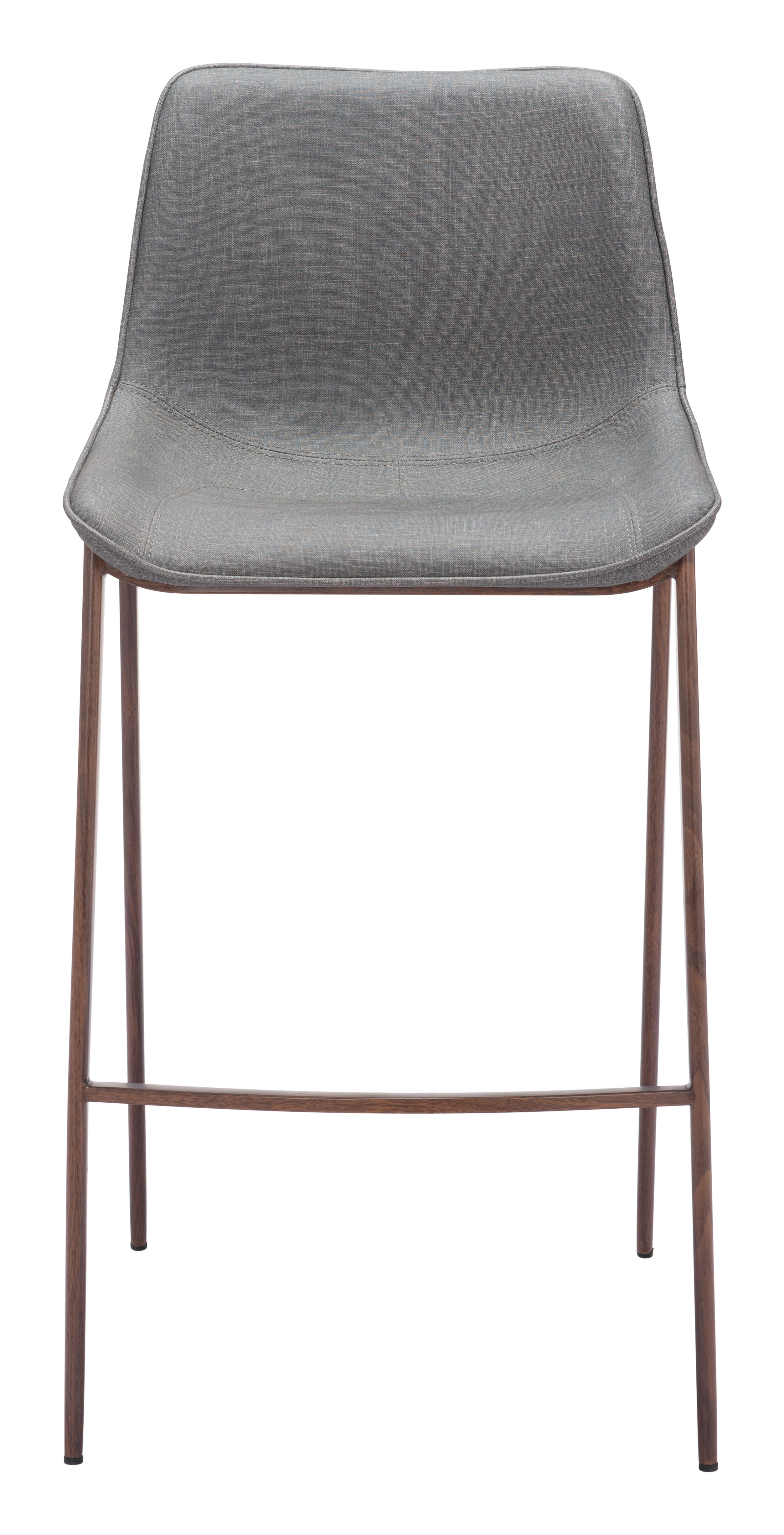 Magnus Barstool Slate Gray & Walnut