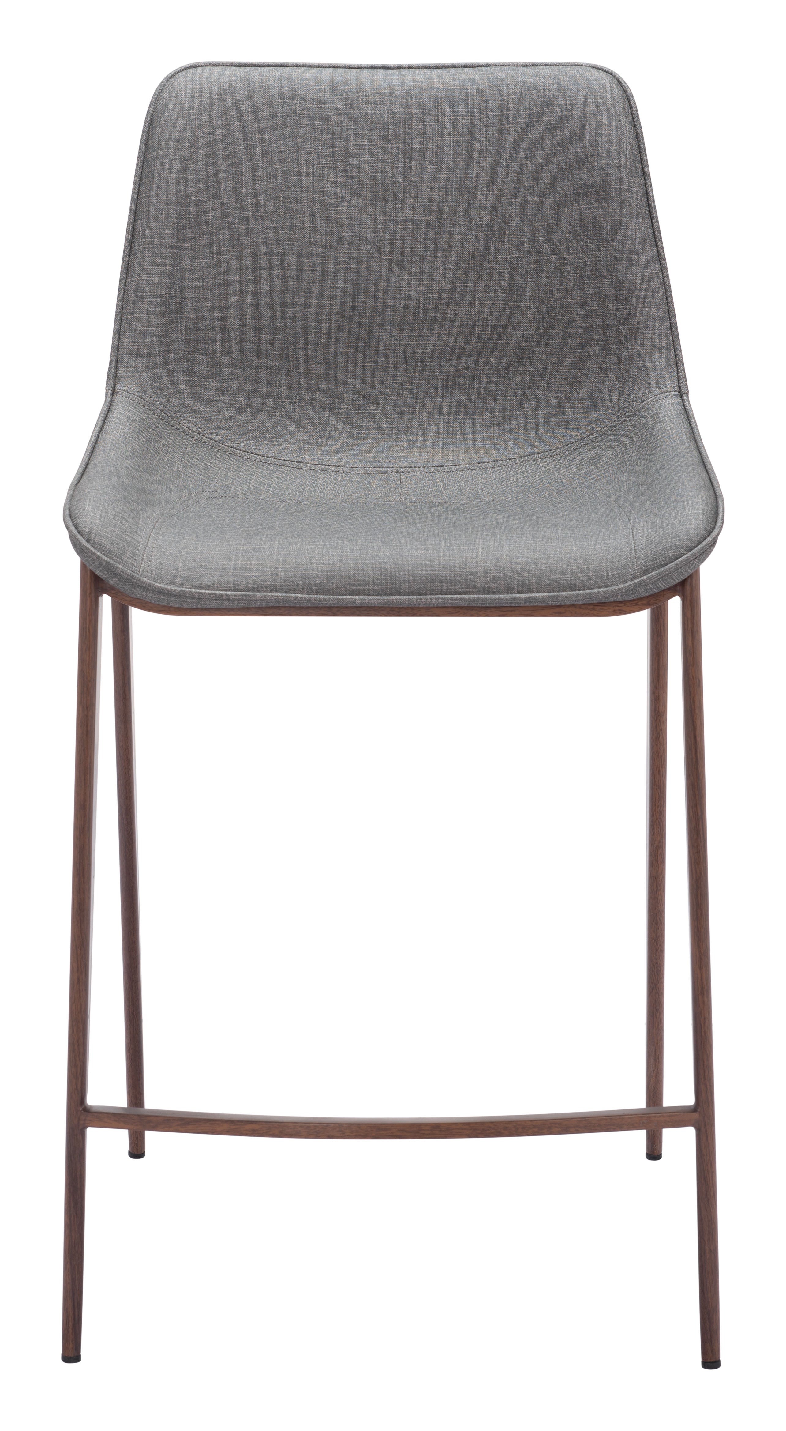 Magnus Counter Stool Slate Gray & Walnut