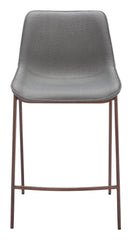 Magnus Counter Stool Slate Gray & Walnut