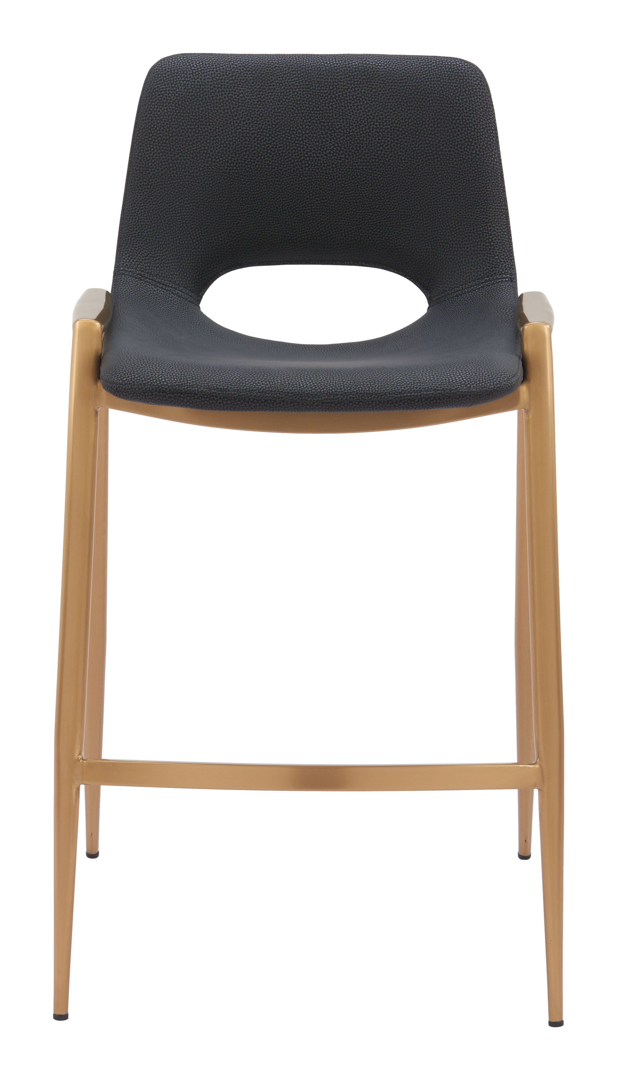 Desi Counter Stool Black & Gold