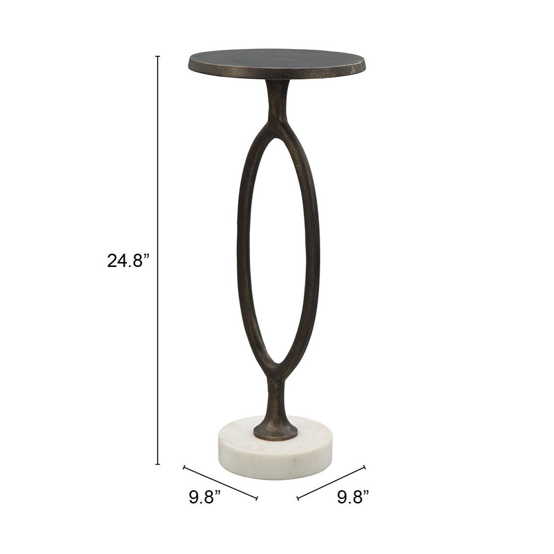 Bonita Accent Table Bronze