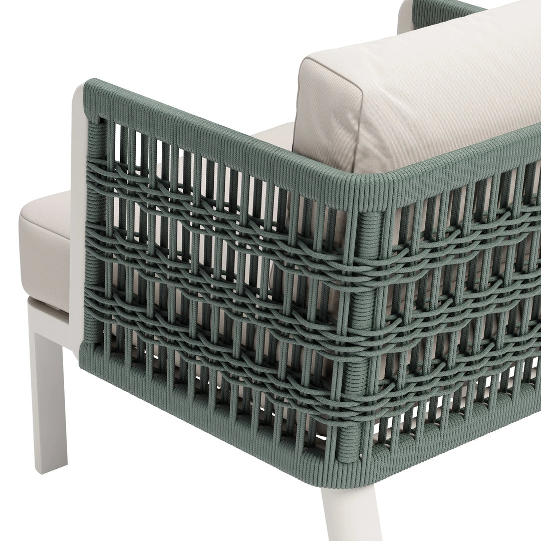 Modern White Comfort – Bridgehampton Armchair | Olefin Upholstery | Trufairs