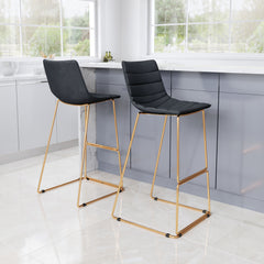 Adele Barstool Black & Gold