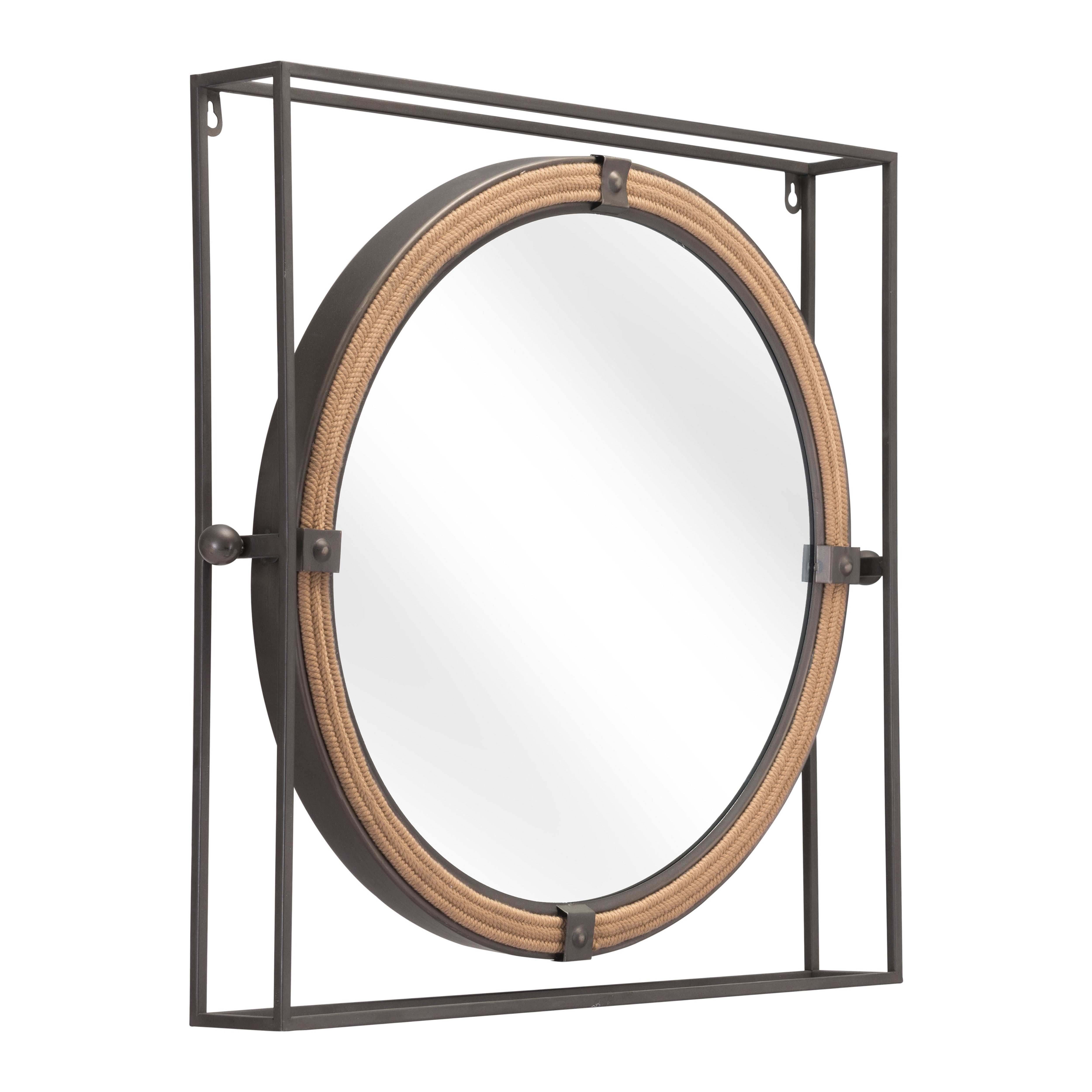 Capell Mirror Antique Gray