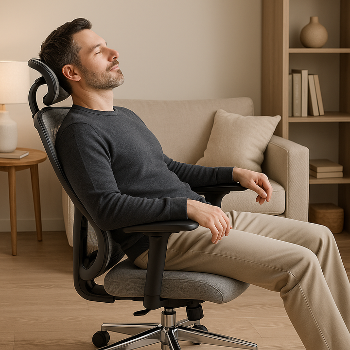 Ergonomic Mesh Office Chair High Back Computer Desk Chair Adjustable Headrest Lumbar Support 3D Armrests Black