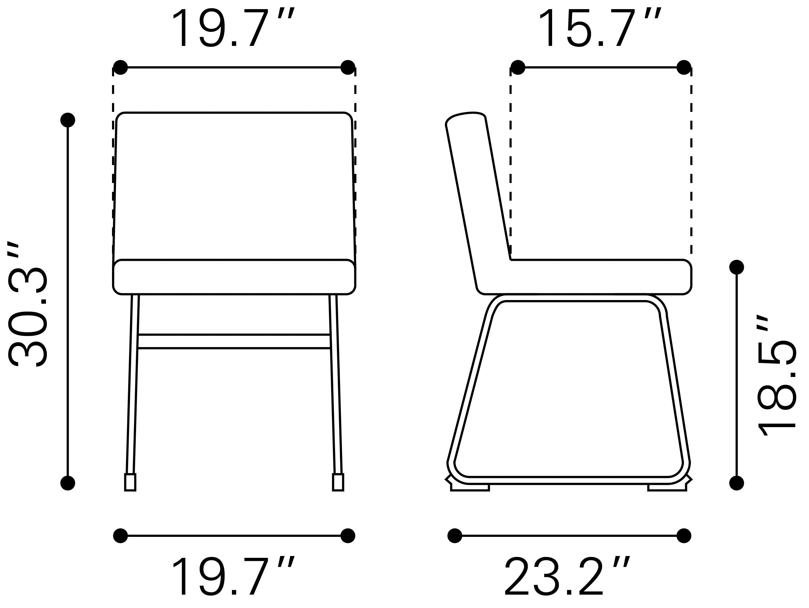 Pago Dining Chair Gray