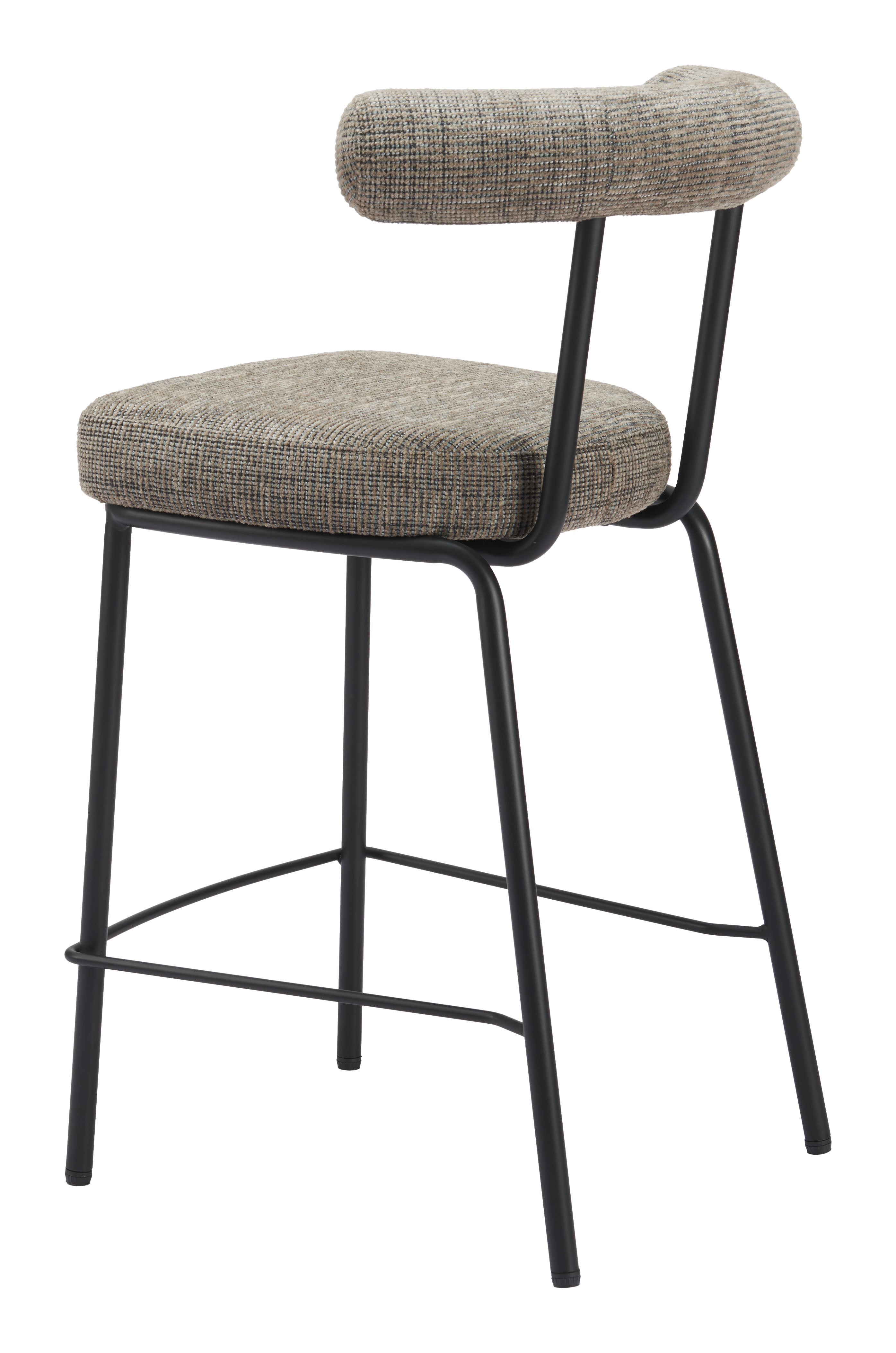 Kede Counter Stool Green Tweed