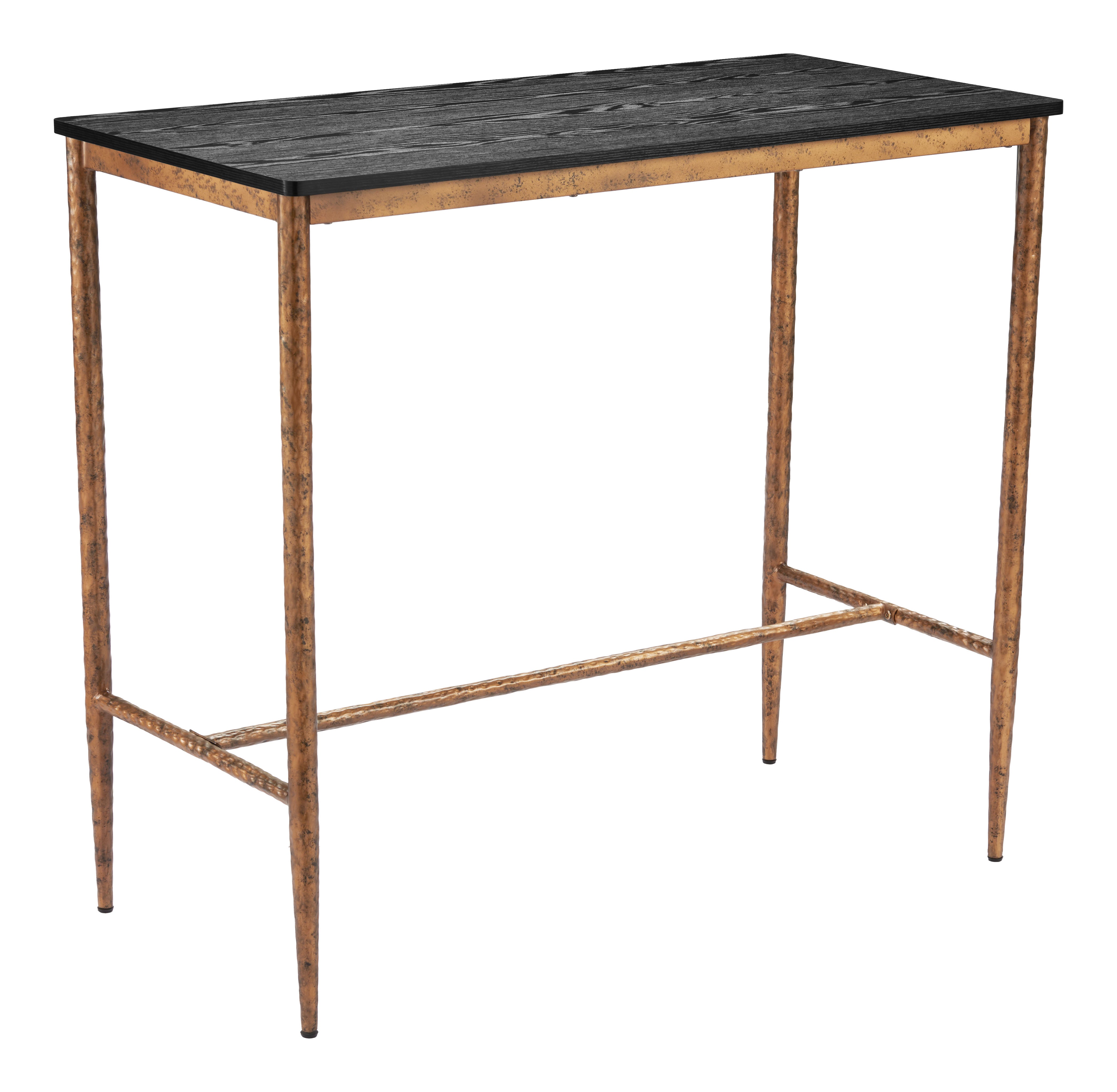 Nida Bar Table Black & Bronze