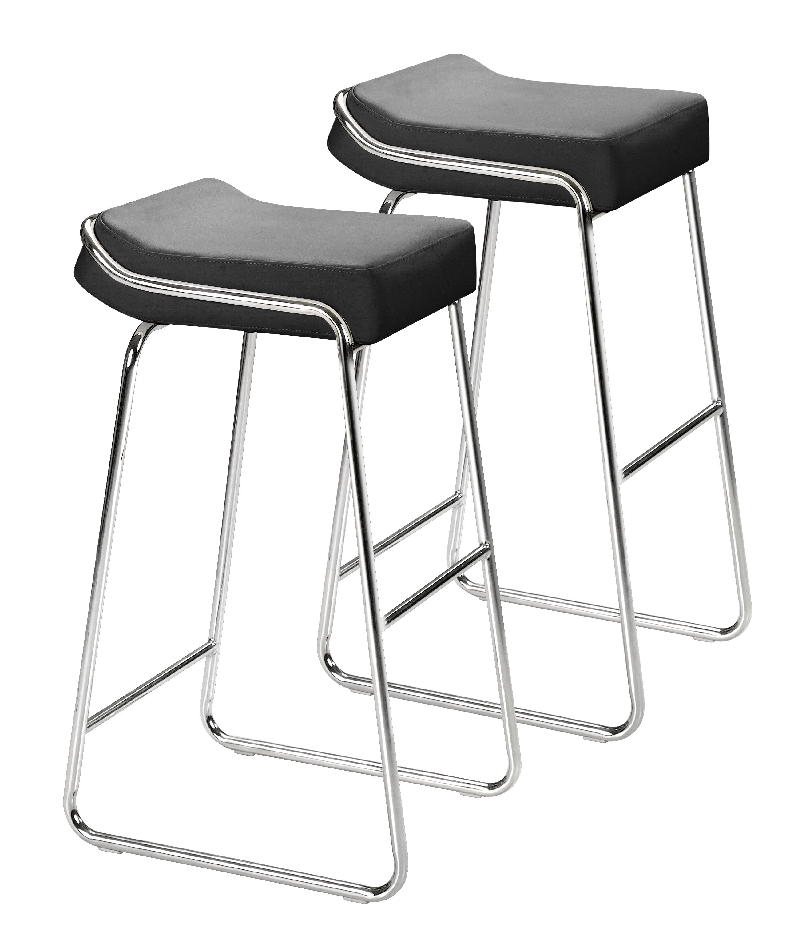 Wedge Barstool Black