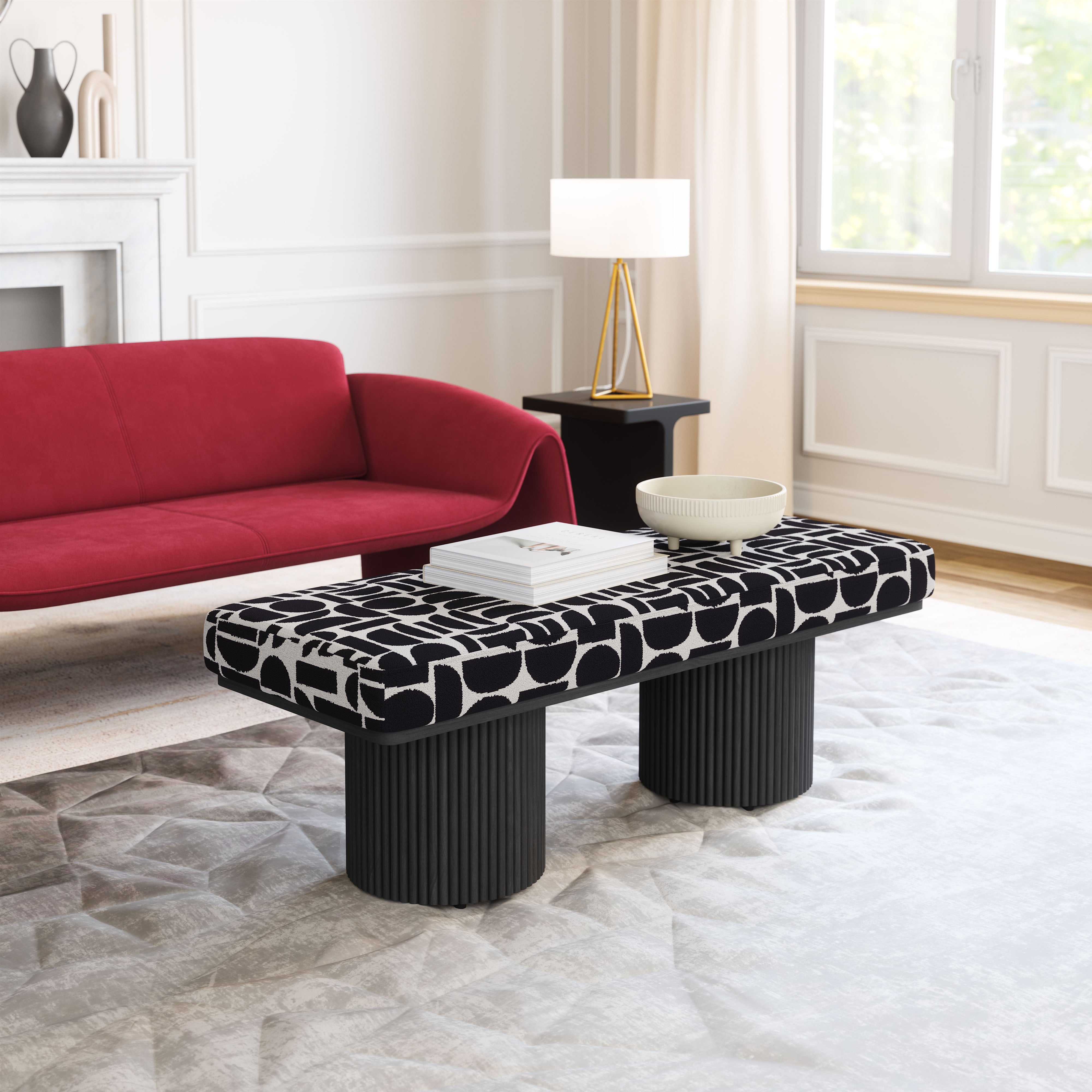 Botoia Bench Black & White