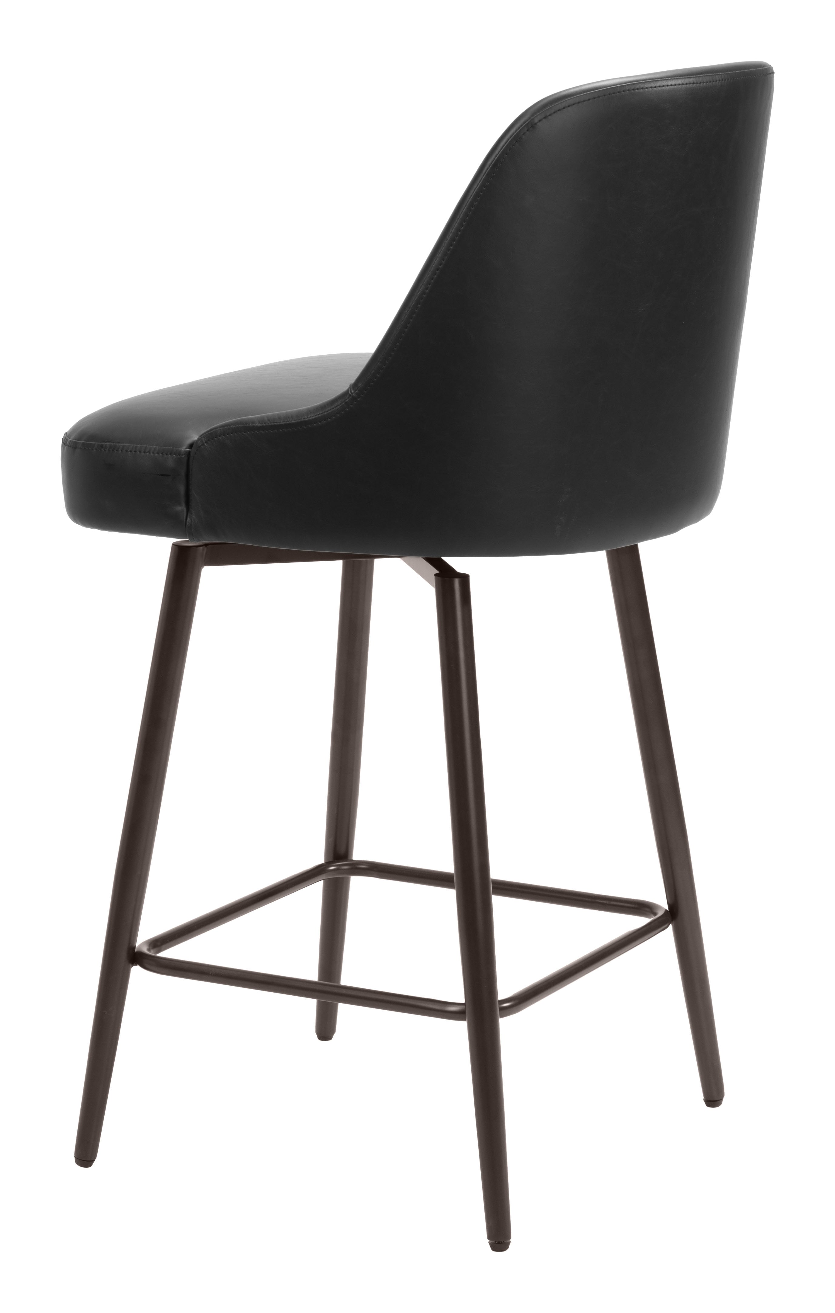 Keppel Swivel Counter Stool Black & Bronze