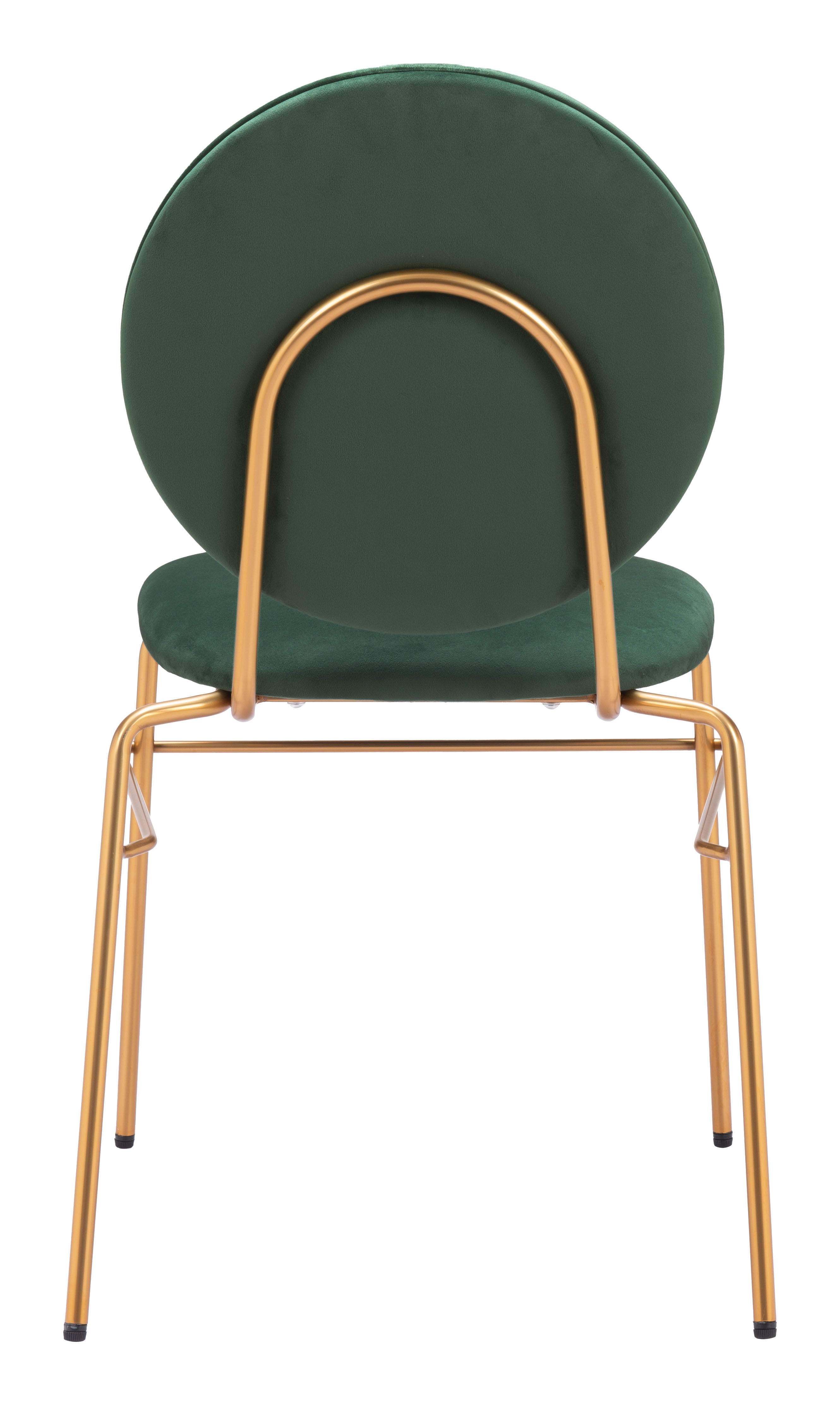 Odessa Dining Chair (Set of 2) Green & Gold