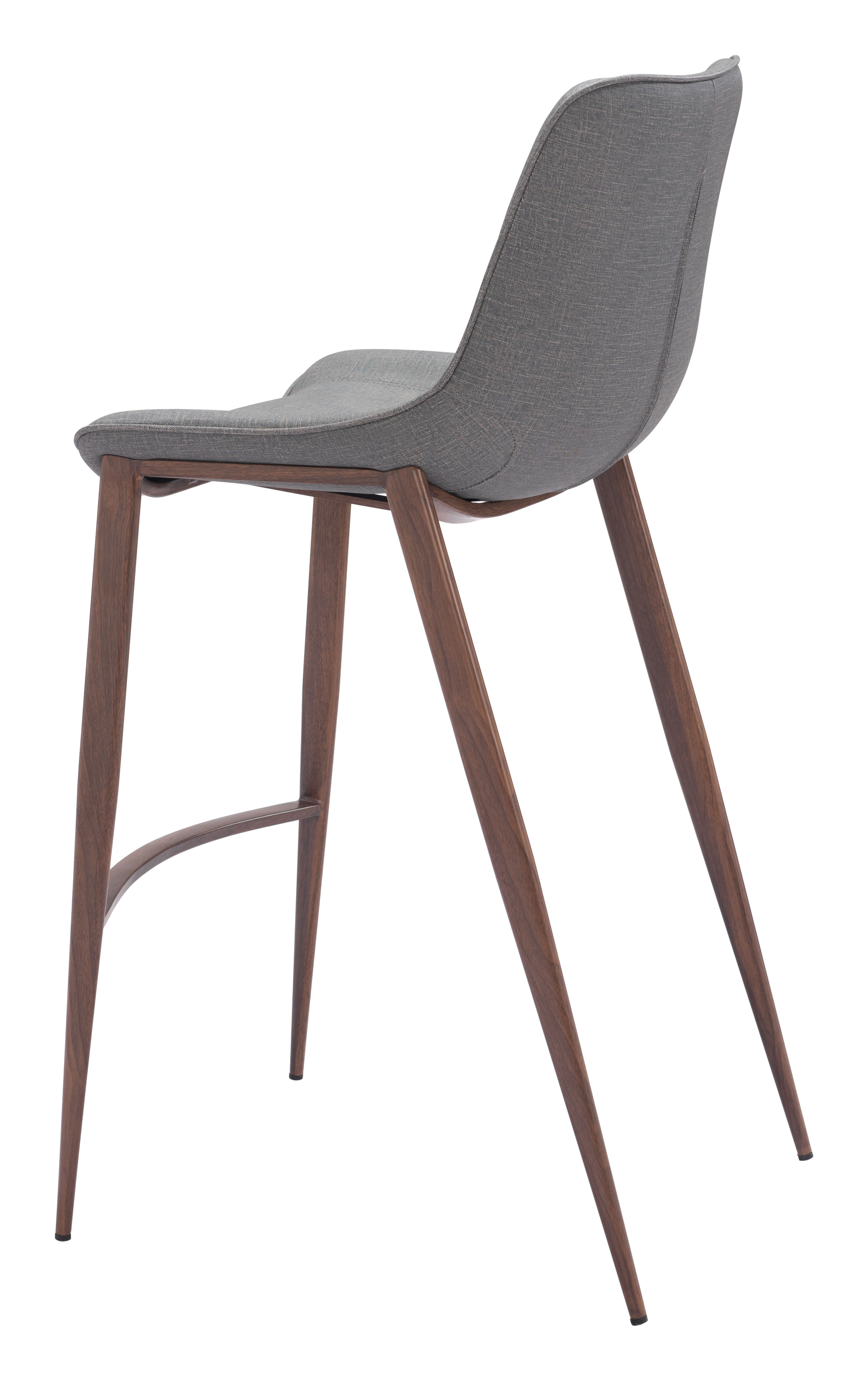 Magnus Barstool Slate Gray & Walnut