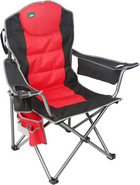 Camping chair with built-in cooler bag for drinks