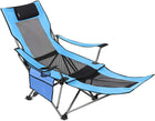 Camping chair showing multiple reclining positions