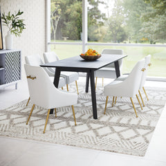 Maxine Dining Chair White & Gold