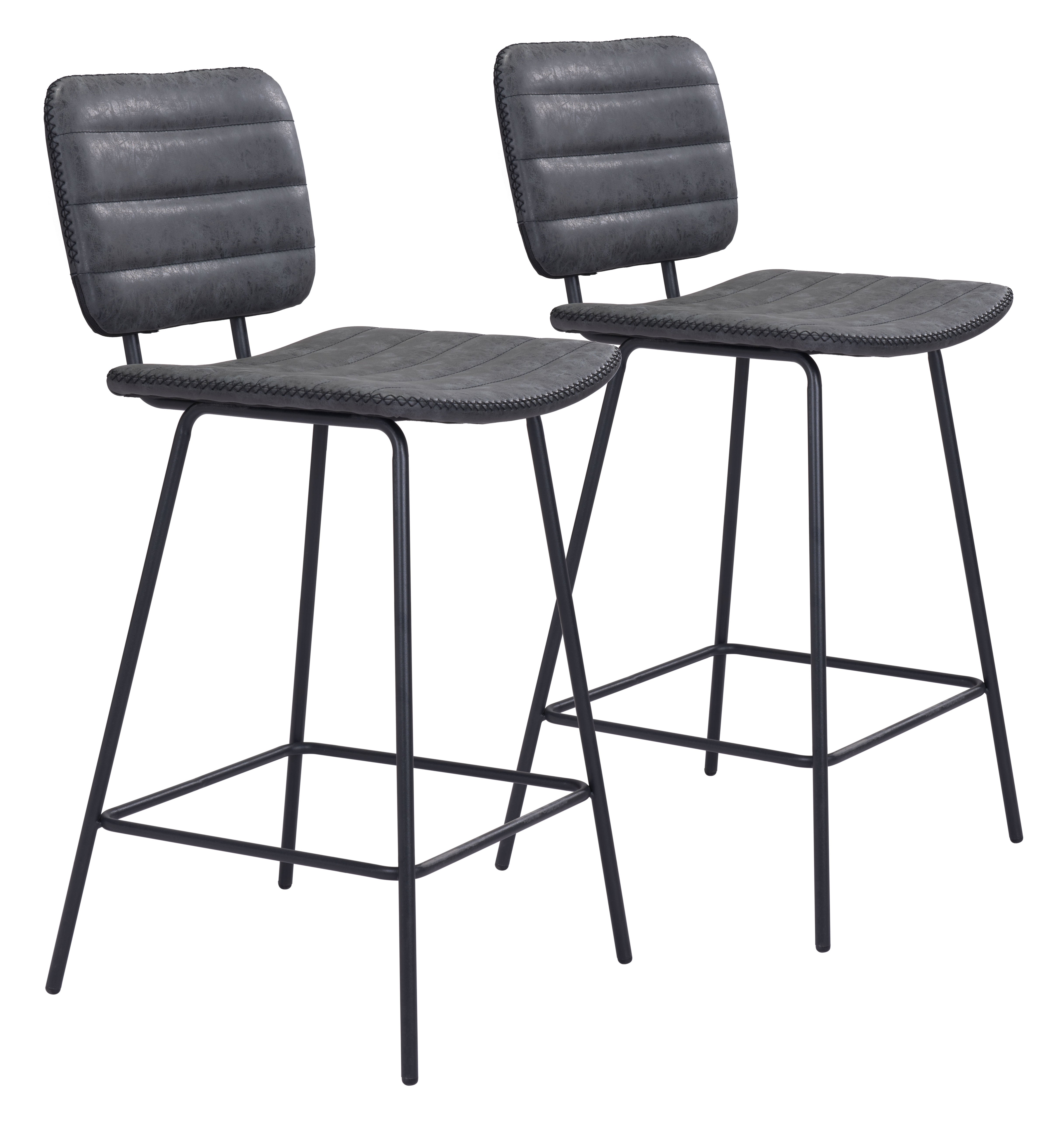 Boston Counter Stool (Set of 2) Vintage Black