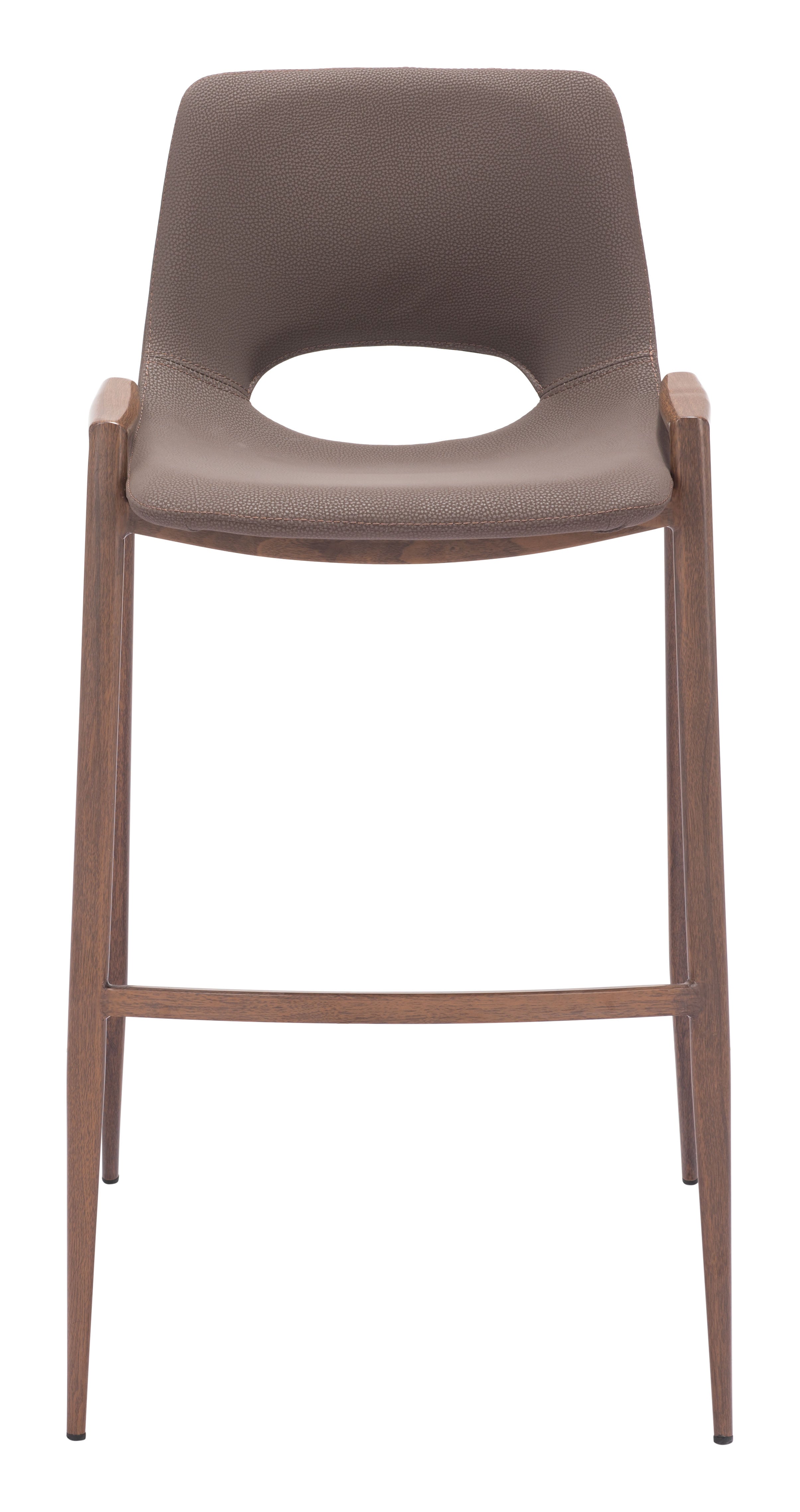 Desi Barstool Brown & Walnut