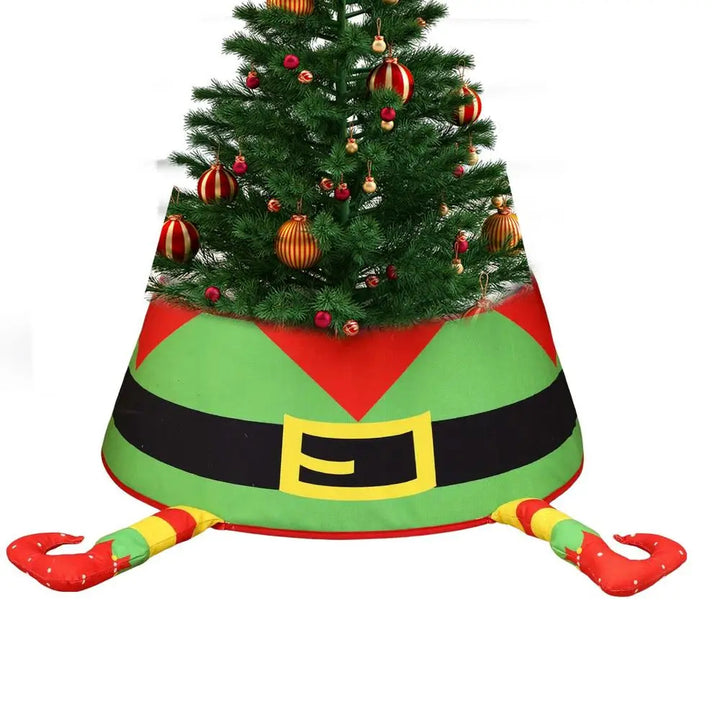Christmas Tree Stand Cover 22Inch Round Tree Floor Mat Shimmer Tree Cover Mat Sequin Glitter Tree Skirts Vintage Tree Cover