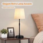 Cordless table lamp providing warm bedside lighting