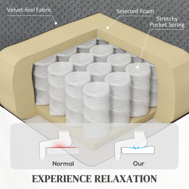 HOMCOM Recliner Massage Armchair with Heat, Oversized Swivel Rocker with Footrest, Remote and Side Pockets, Gray