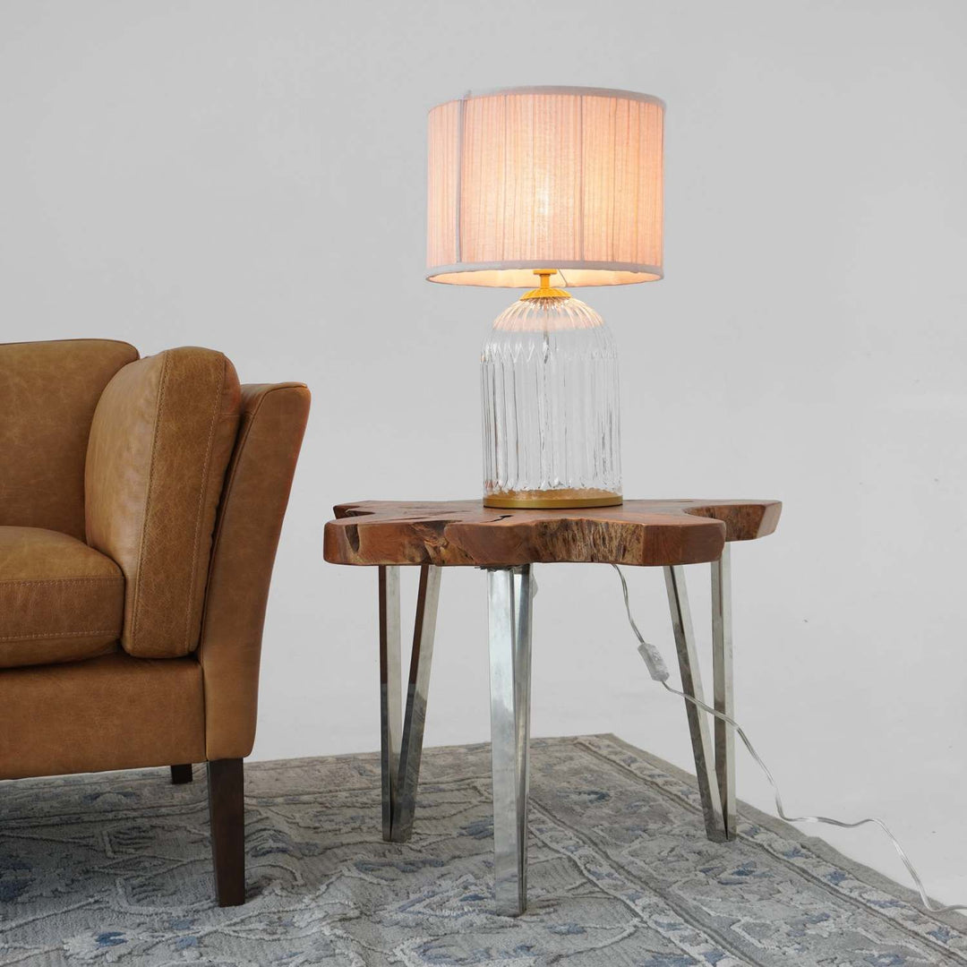 Bedroom Table Lamp Nordic Home Creative Romantic Warm Solid Wood Study Room Eye protection Desk Bedside Lamp LED Nebulis Table Lamp Gold - Clear and Pink 110-120V