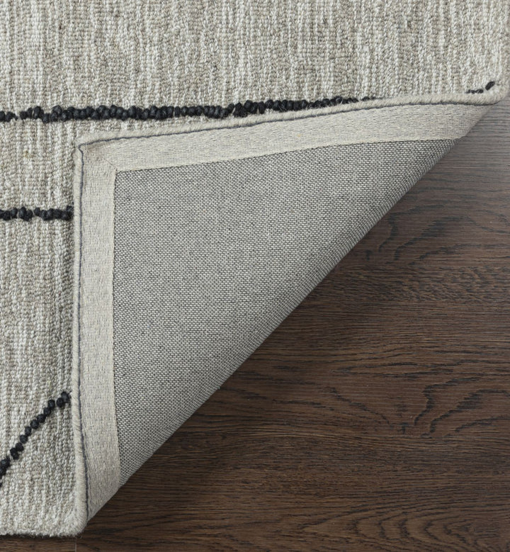 Abbey Valetta Natural, Brown, and Black Wool Handwoven Area Rug