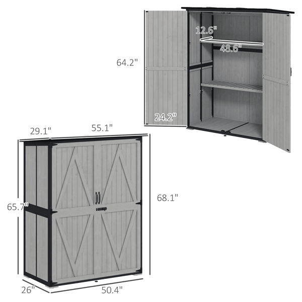 Outdoor Garden Storage Shed Tool House