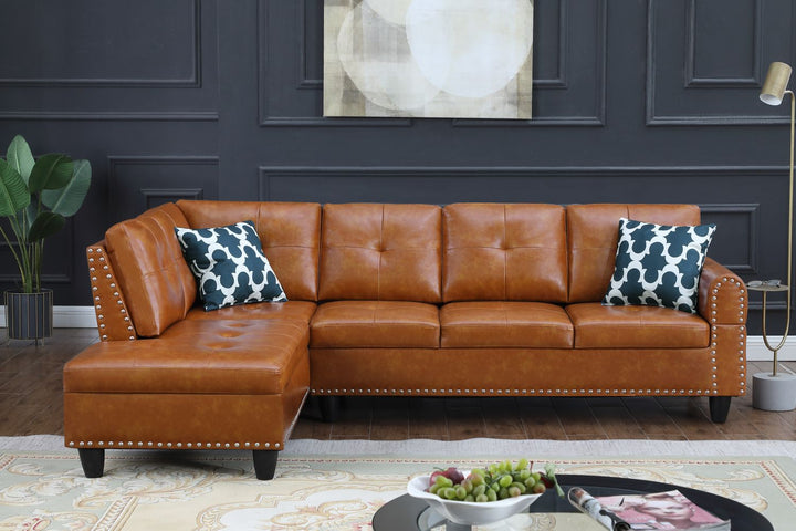 2 - Piece Irine Faux Leather Sectional Sofa