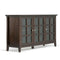 Acadian - Wide Storage Cabinet - Brunette Brown