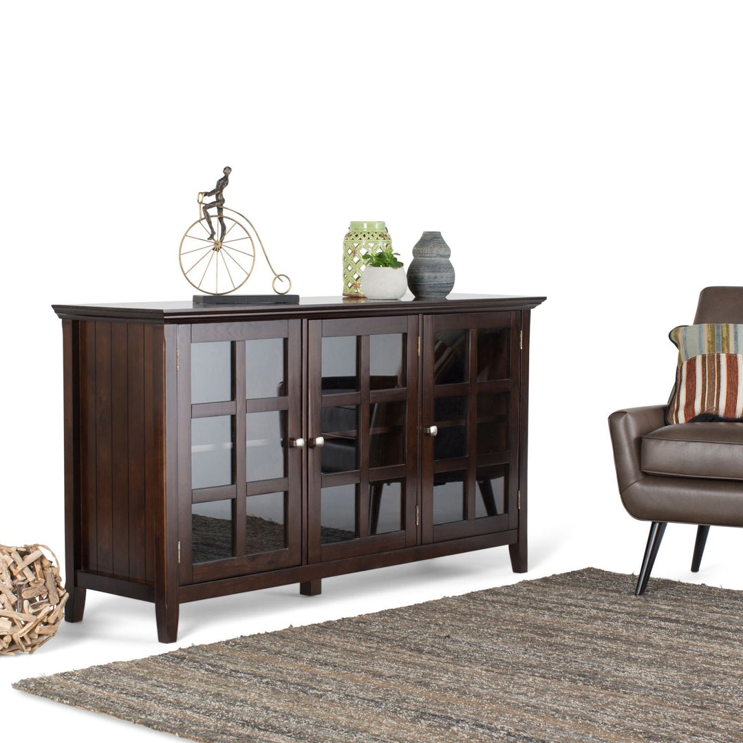 Acadian - Wide Storage Cabinet - Brunette Brown