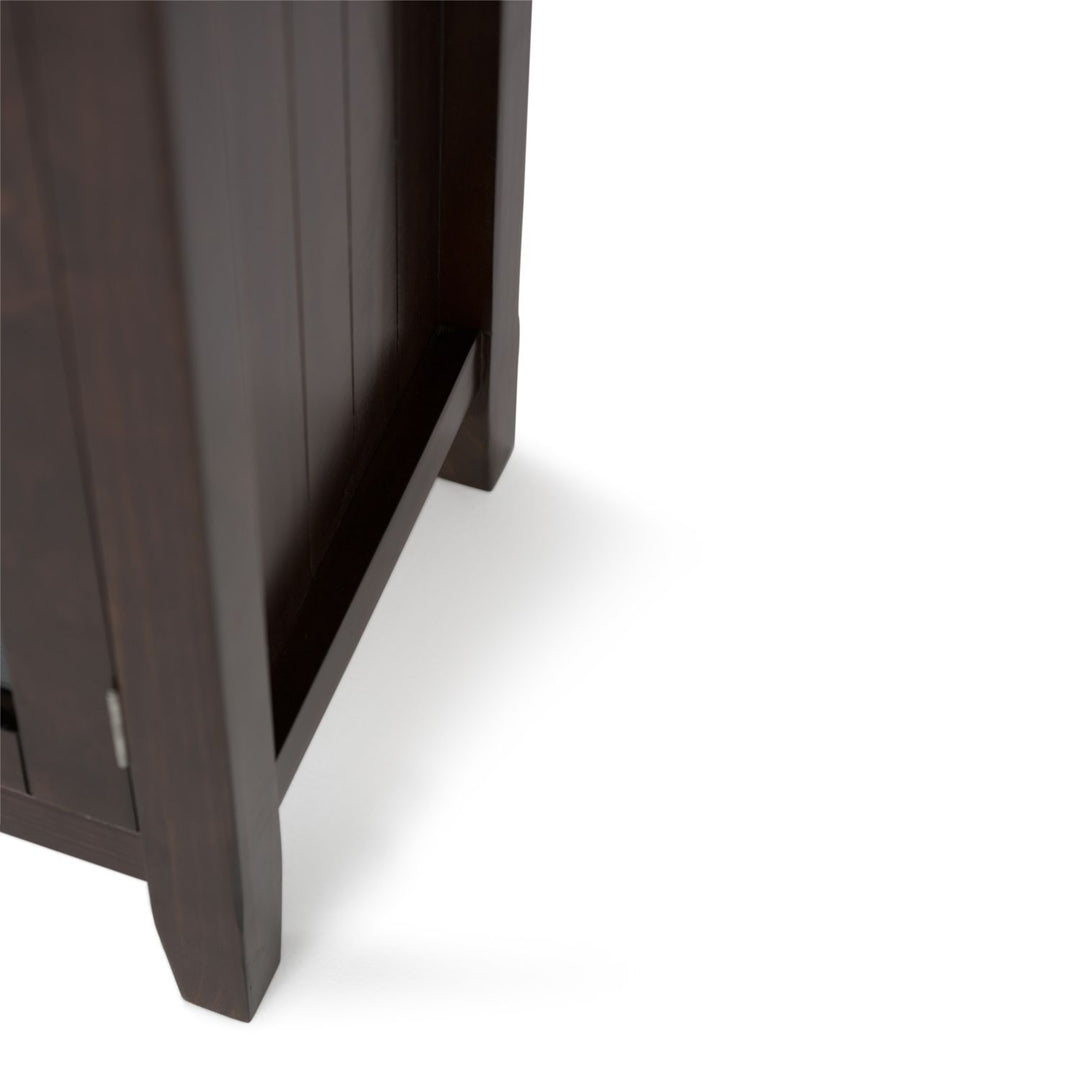 Acadian - Wide Storage Cabinet - Brunette Brown