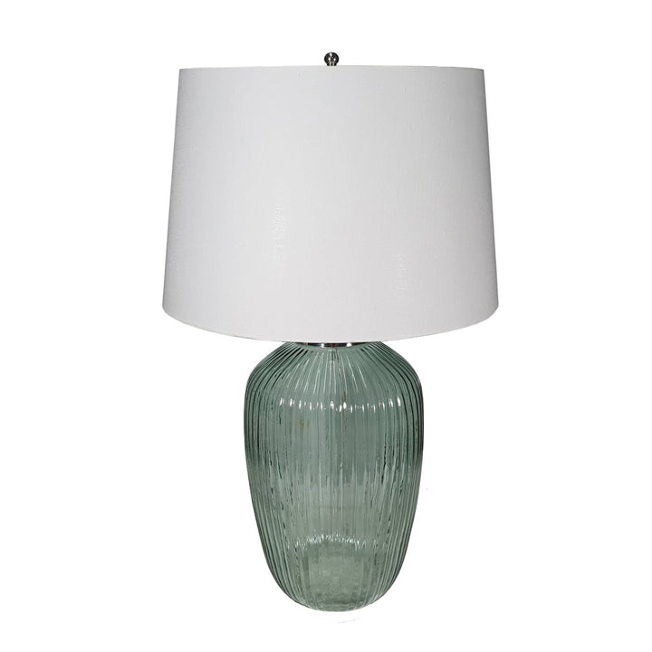 D16x27" Glass Table Lamp