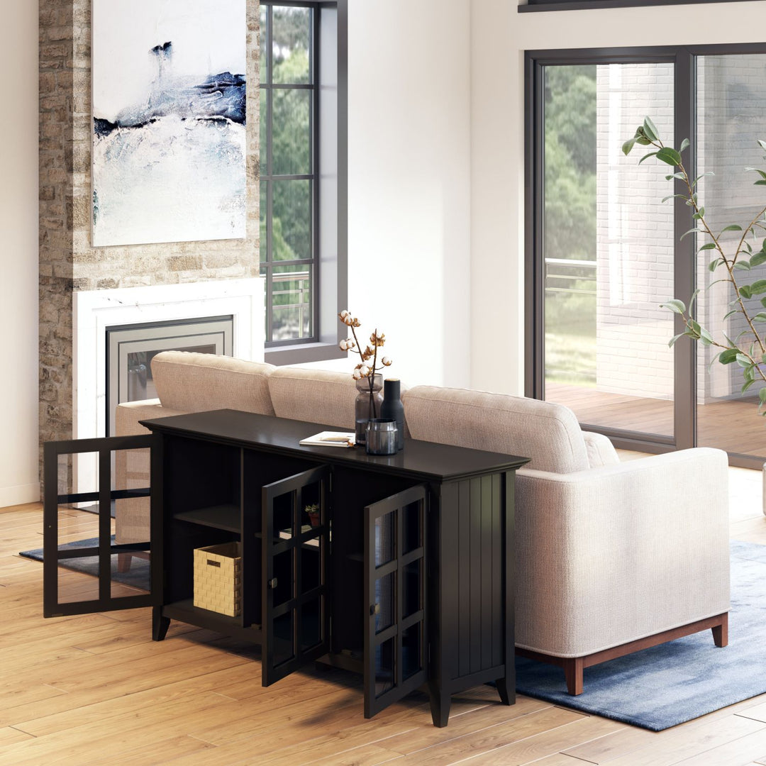 Acadian - Wide Storage Cabinet - Black