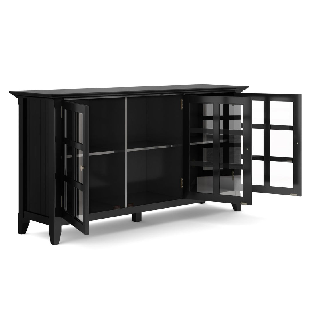 Acadian - Wide Storage Cabinet - Black
