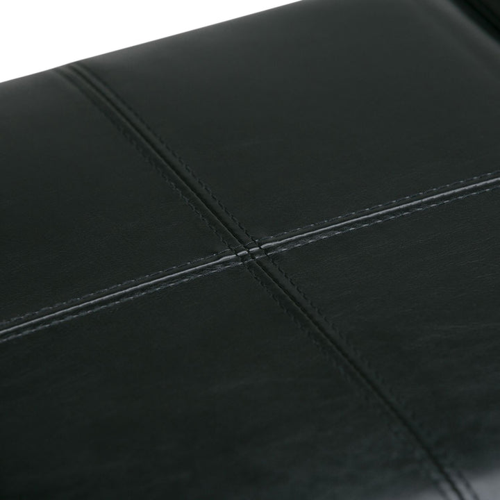 Avalon - Storage Ottoman - Midnight Black