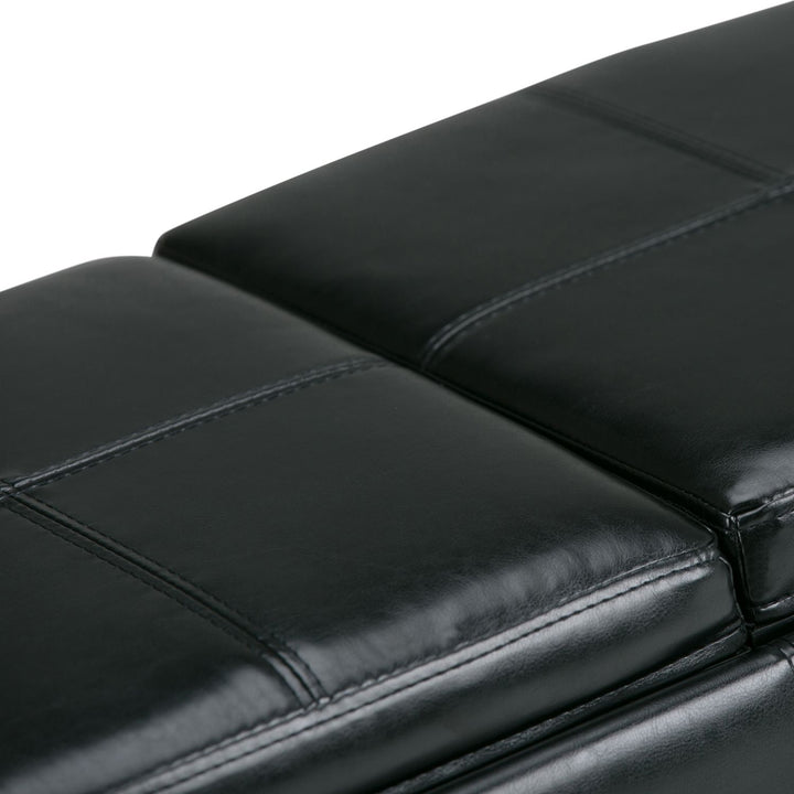 Avalon - Storage Ottoman - Midnight Black